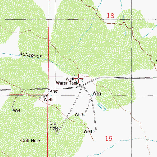 Topographic Map of 10618 Water Well, NM