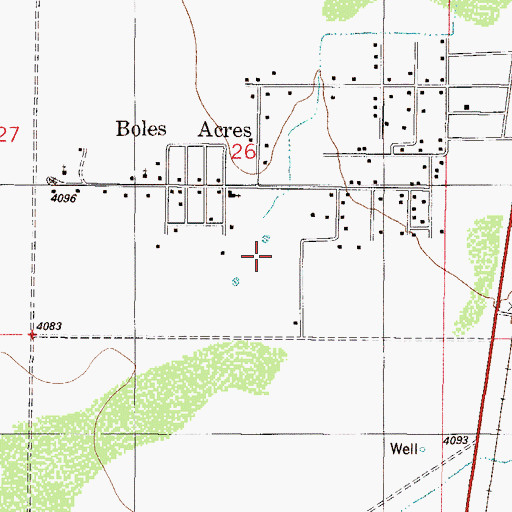 Topographic Map of Test 4 Water Well, NM