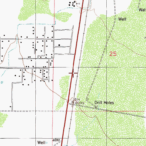 Topographic Map of Test 17 Water Well, NM