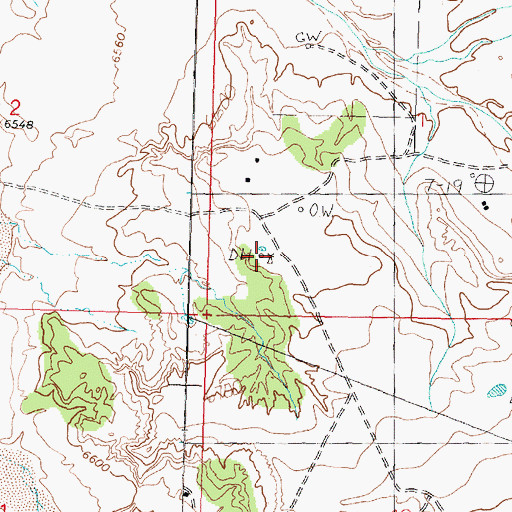 Topographic Map of 19T-349 Water Well, NM