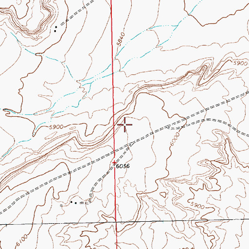 Topographic Map of 12T-635 Water Well, NM