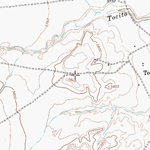 Topographic Map of 12T-651 Water Well, NM