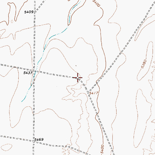 Topographic Map of 12T-607 Water Well, NM