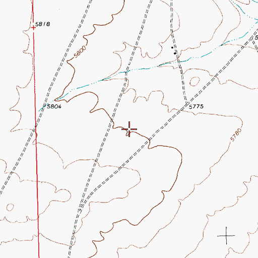 Topographic Map of 12T-649 Water Well, NM
