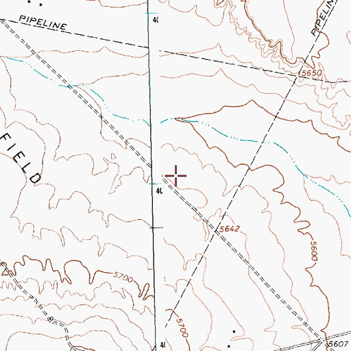 Topographic Map of 12T-590 Water Well, NM