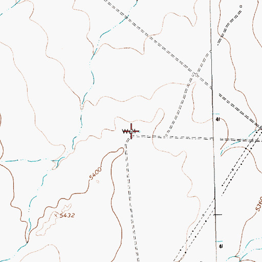 Topographic Map of 12R-91 Water Well, NM