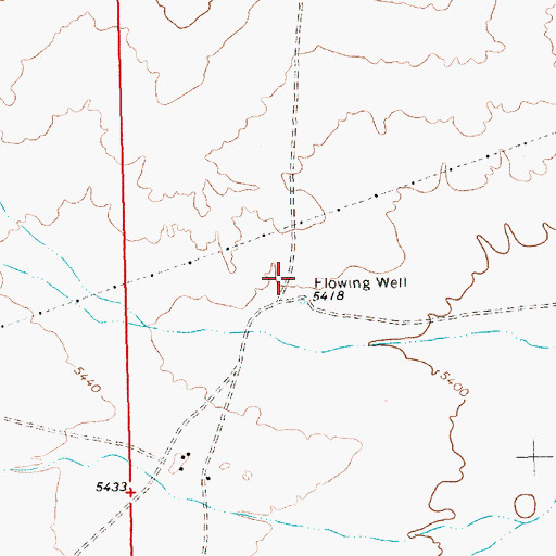 Topographic Map of 12R-100 Water Well, NM
