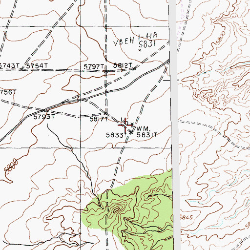 Topographic Map of 12T-329 Water Well, NM