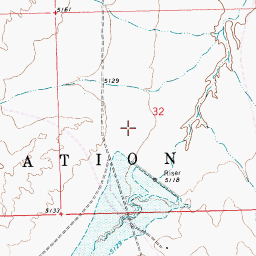 Topographic Map of 12T-629 Water Well, NM