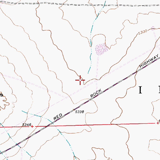 Topographic Map of 12T-628 Water Well, NM