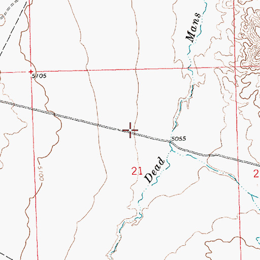 Topographic Map of 12T-630 Water Well, NM