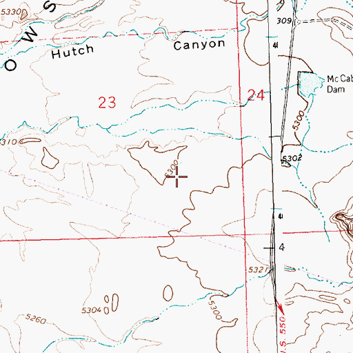 Topographic Map of SJ-23-4 Water Well, NM