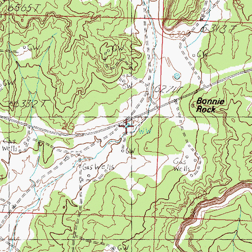 Topographic Map of Knickerbocker Well, NM