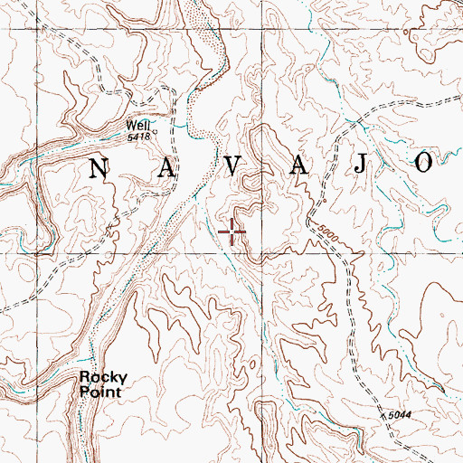 Topographic Map of 12P-355 Water Well, NM