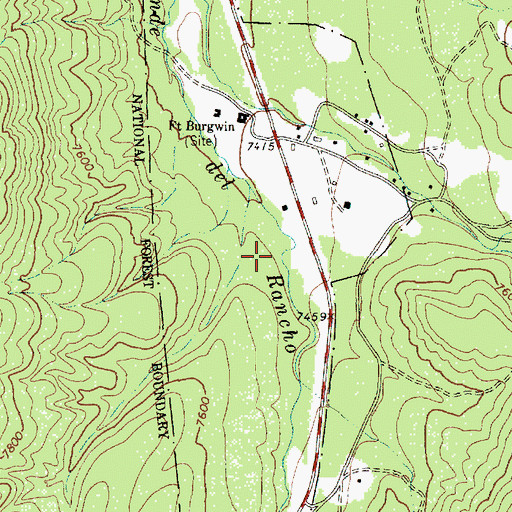 Topographic Map of Number 1 Water Well, NM