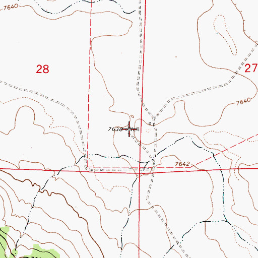 Topographic Map of NM SEO Water Well, NM