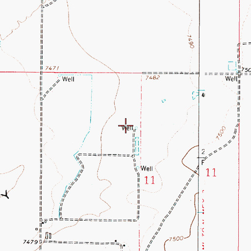 Topographic Map of Well 1 Water Well, NM