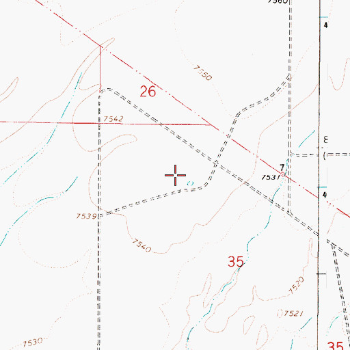Topographic Map of 10034 Water Well, NM