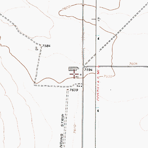 Topographic Map of 10010 Water Well, NM