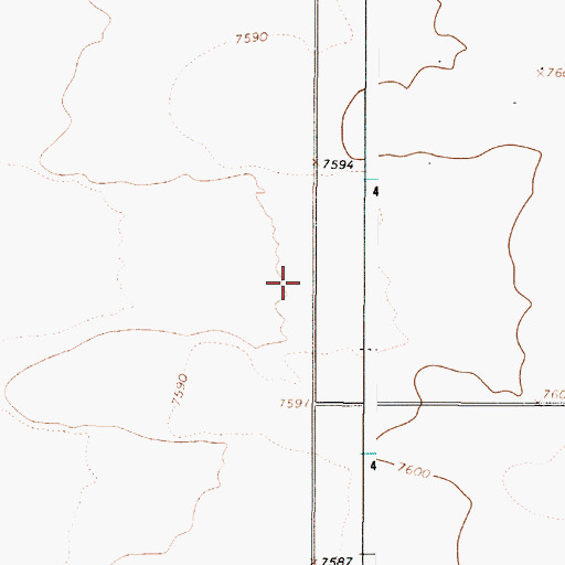 Topographic Map of 10113 Water Well, NM