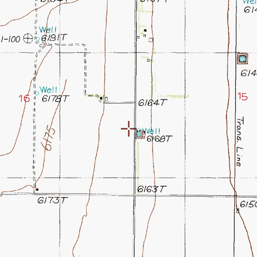 Topographic Map of 10047 Water Well, NM