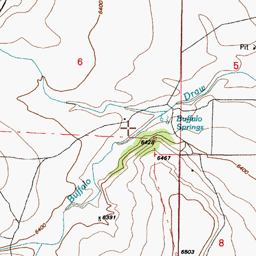 Topographic Map of E-1439 Water Well, NM