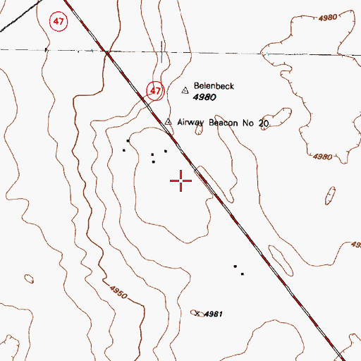 Topographic Map of RG-39221 Water Well, NM