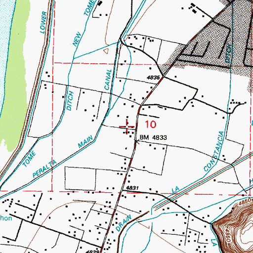 Topographic Map of 10011 Water Well, NM