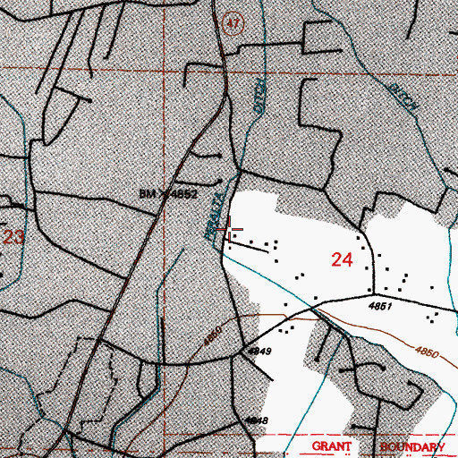 Topographic Map of 10018 Water Well, NM