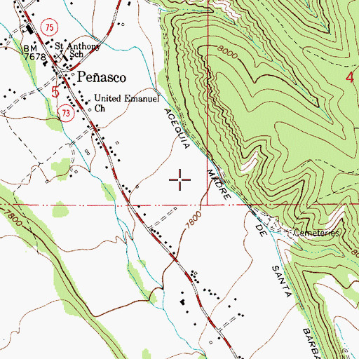 Topographic Map of Number 1 Water Well, NM