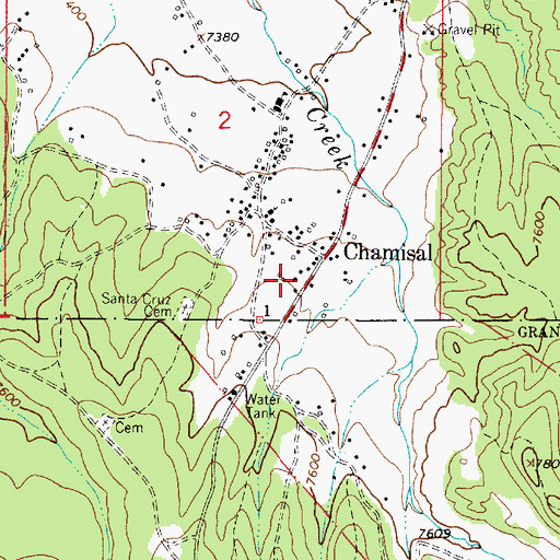 Topographic Map of RG 32550 Water Well, NM
