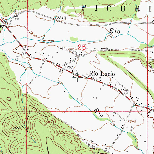 Topographic Map of 10044 Water Well, NM