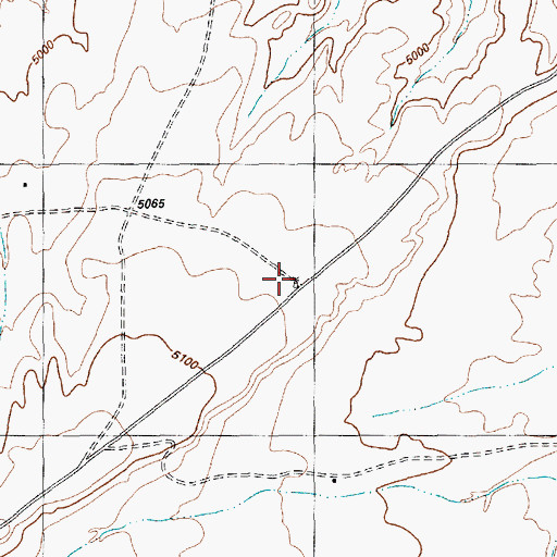 Topographic Map of 12T-517 Water Well, NM