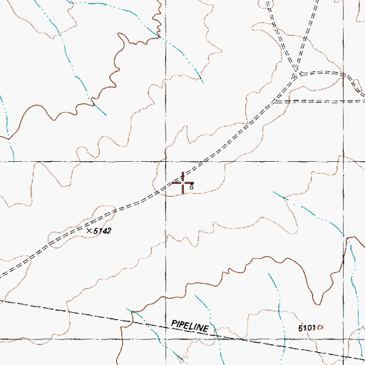 Topographic Map of 12K-317 Water Well, NM