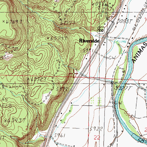 Topographic Map of Point of Entry Water Well, NM