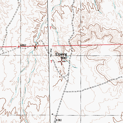 Topographic Map of 12T-637 Water Well, NM