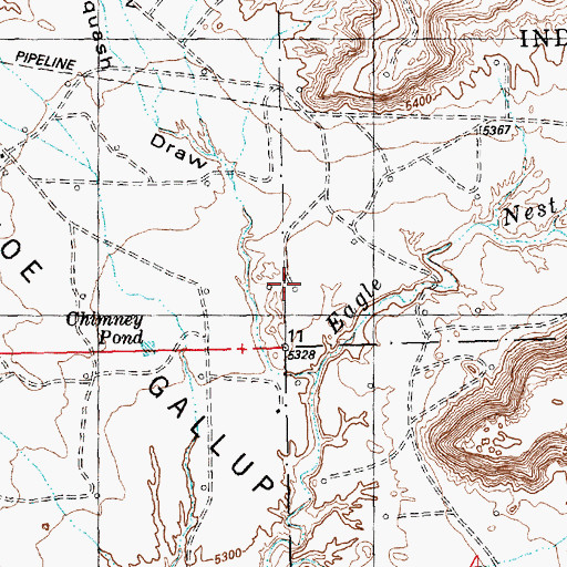 Topographic Map of WS-5 Water Well, NM