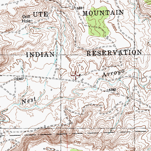 Topographic Map of WS-4 Water Well, NM