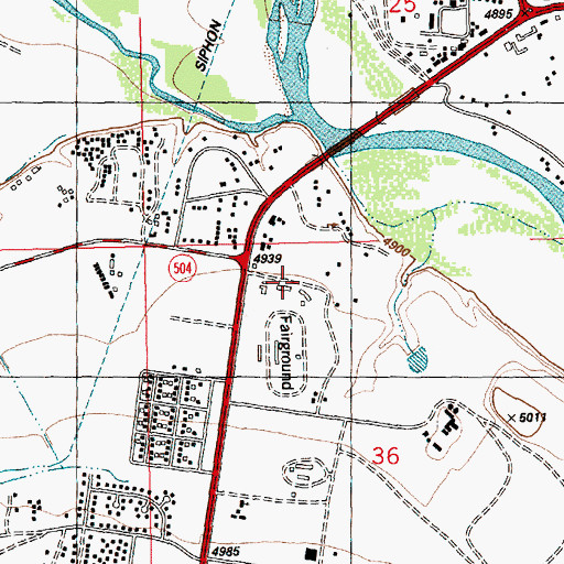 Topographic Map of 12T-520 Water Well, NM