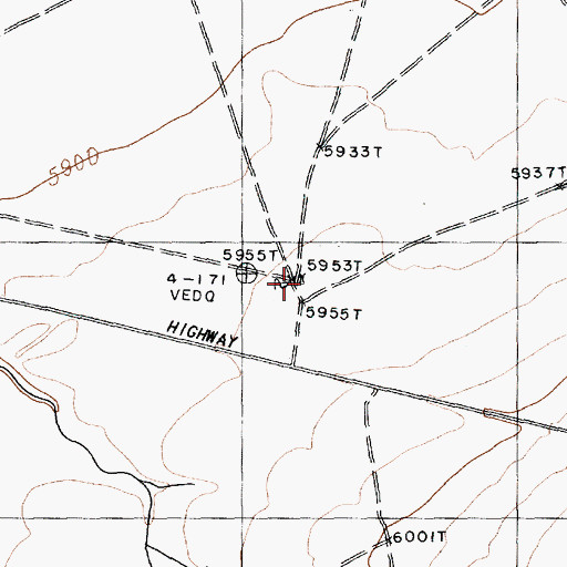 Topographic Map of 12T-323 Water Well, NM
