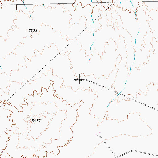 Topographic Map of SJ-520 Water Well, NM