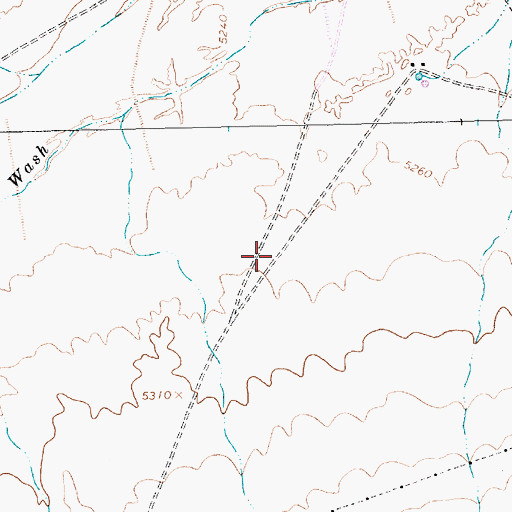 Topographic Map of SJ-511 Water Well, NM