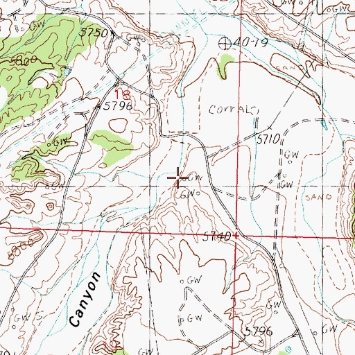Topographic Map of Sharp Number 1 Water Well, NM