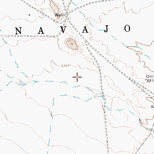 Topographic Map of 12T-564 Water Well, NM