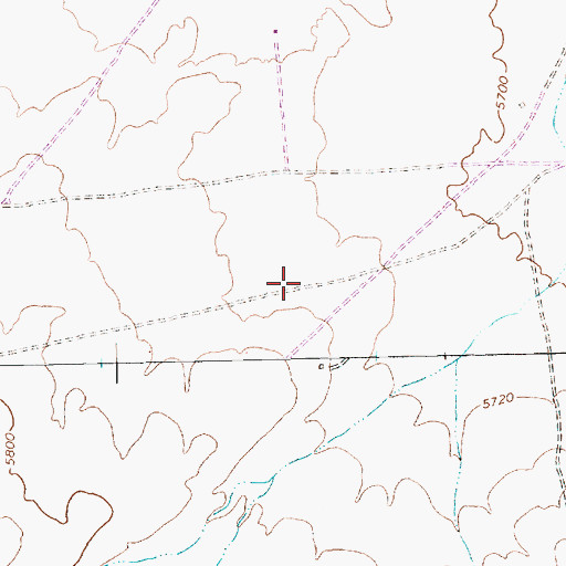 Topographic Map of SJ-743 Water Well, NM