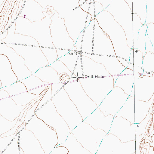Topographic Map of T26R19s5 Water Well, NM