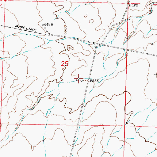 Topographic Map of Huerfano-2 Water Well, NM