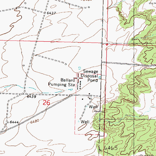 Topographic Map of Ballard 3 Water Well, NM