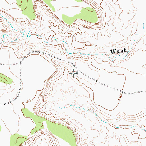 Topographic Map of 12T-570 Water Well, NM