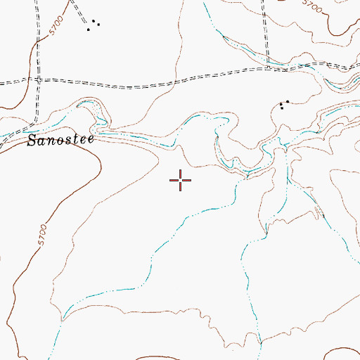 Topographic Map of 12T-647 Water Well, NM